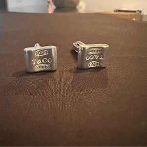 Tiffany & Co.1837 Collection Silver Rectangular Cufflinks